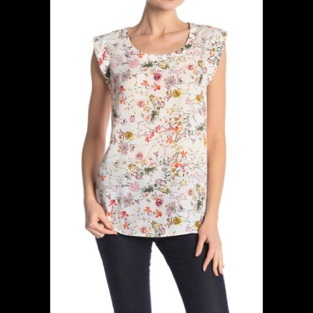 Pleione Bailey Double Pleat Blouse - Sz L